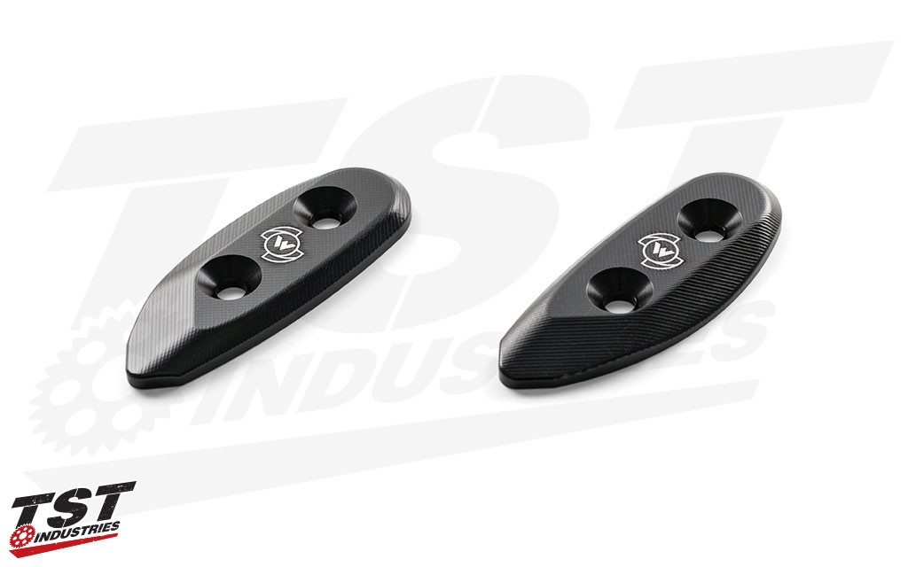 WometTech Mirror Block Off Plates for Yamaha YZFR6 (0816) and BMW